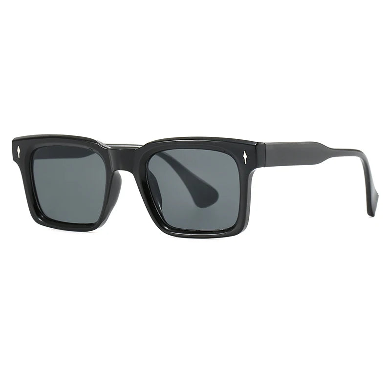 Colorful Square Sunglasses Women Men Vintage Trend Brand Shades Commute Driving Sun Glasses Lady Man UV400 Protective Glasses