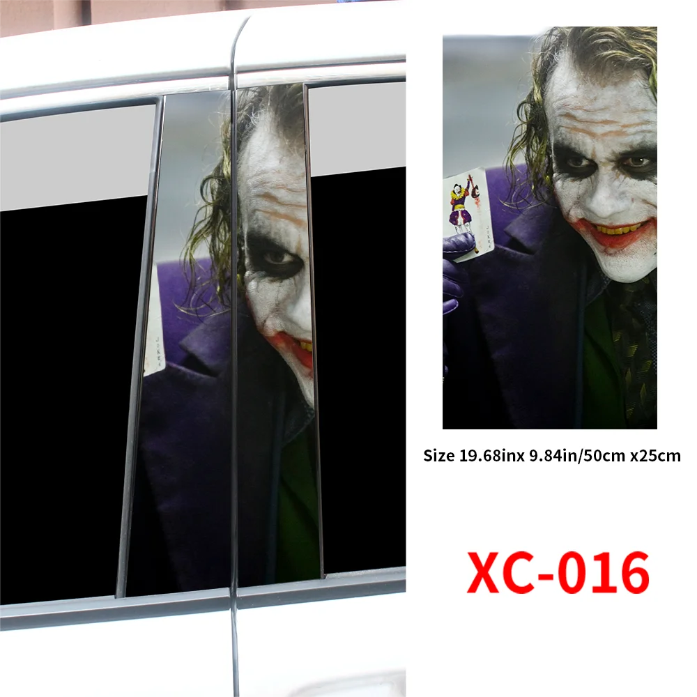 Car Joker Stickers Funny DIY Auto B-pillar Waterproof Sunscreen Decoration Cover Scratches Playing Card Vinyl Decals Accessories