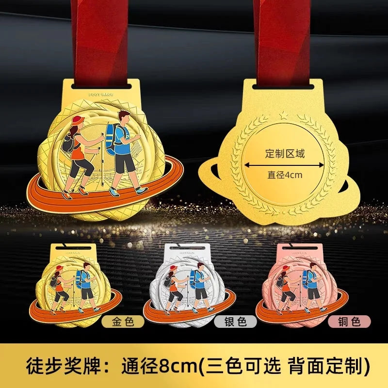 Customized MEDALS for marathon games, gold MEDALS for basketball, football, volleyball, tennis and badminton