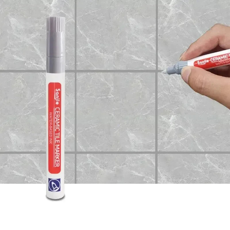 1/3 Pcs Waterproof White Marker Pen Wall Seam Repair Tiles Grout Markers Pens Floor Bathroom Decontamination Paint Brush Tools - Free Item.
