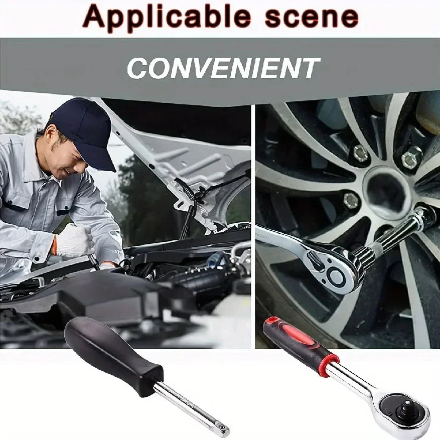 151Pcs Stainless Steel Car Repair Tool Kit For Off-Road Motorcycles - Complete Automotive Maintenance Accessories