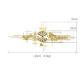 Luxury Wall Clock Trendy Creative Design for Dining Room and Living Room Minimalist Statement Piece Unique Personality Decor