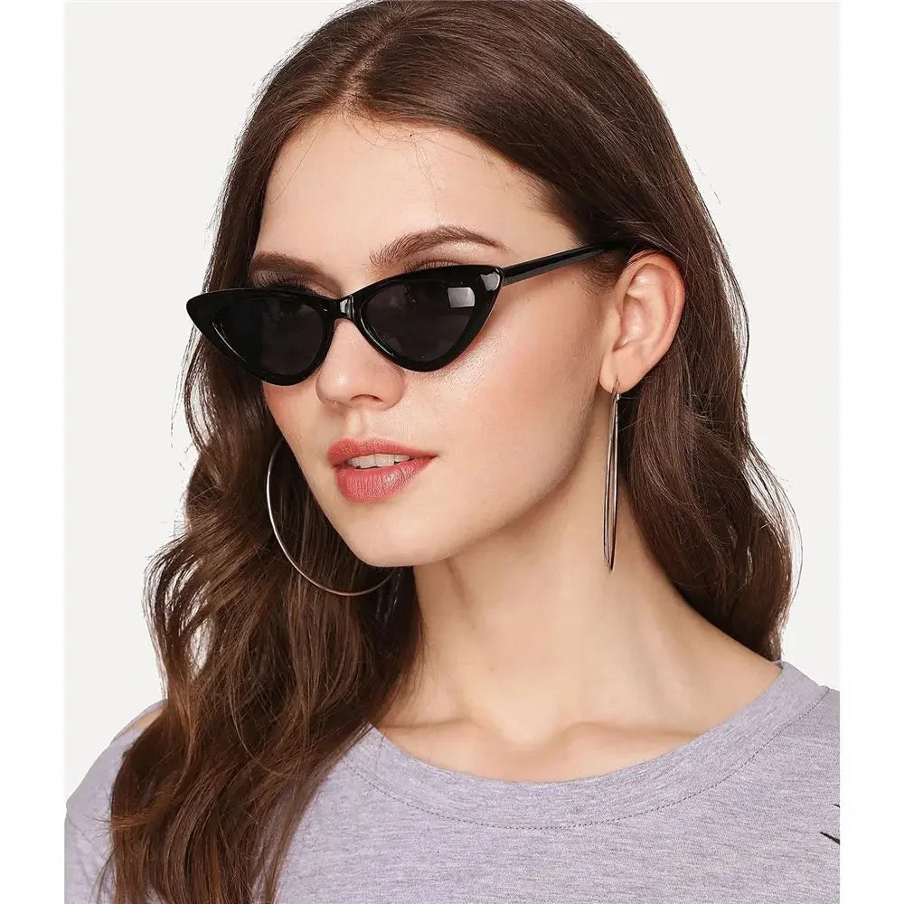 Womens Trendy Cat Eye Sunglasses Men Outdoor Retro Fashion Sun Glasses Goggles Unisex Resin UV400 Protection Sports Sun Shades