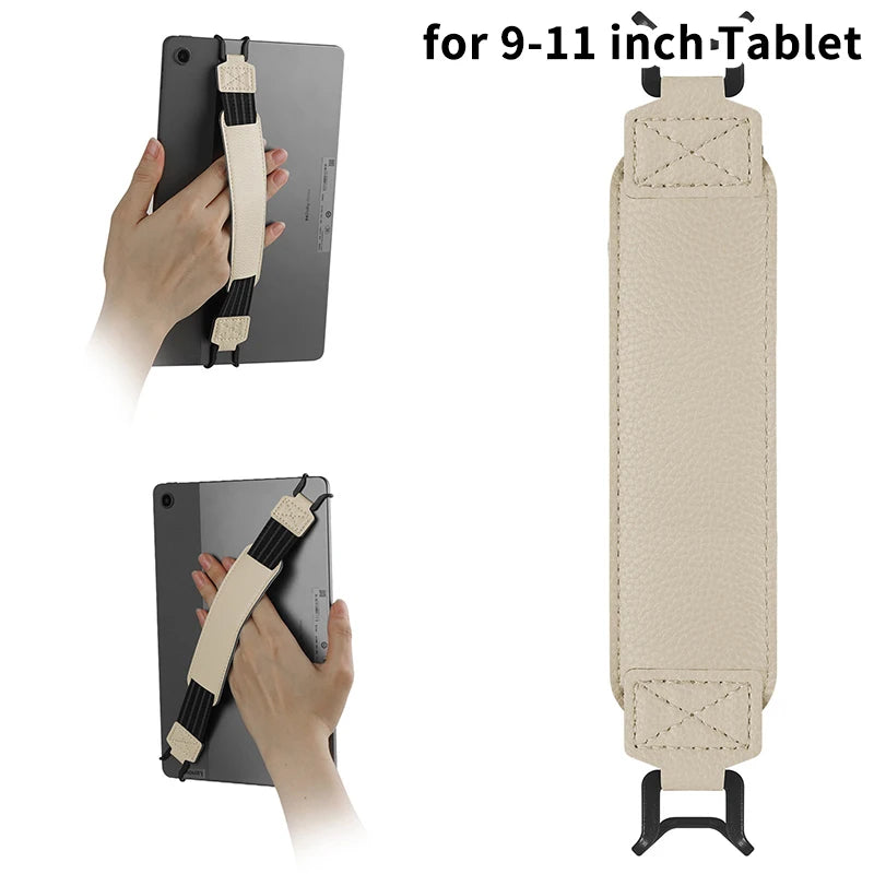 Leather Hand Strap For 6-11" Tablet Stand Handle Grip Security For IPad Xiaomi For Kindle Kobo Voyaga EReaders Holder