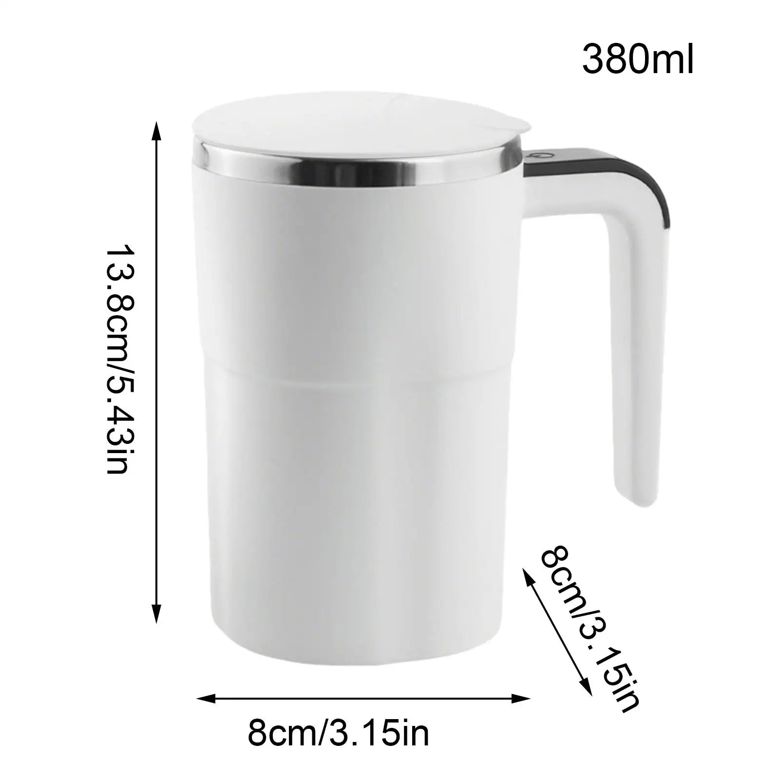 Automatic Mixing Coffee Cup Electric Rechargeable Mixer Self Stirrer Coffee Mug for Milk Cocoa Hot Chocolate Drinks Beverages