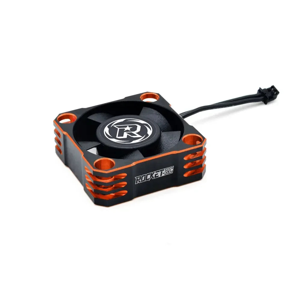 ROCKET-RC 25/30/35/40/50mm Metal Cooling Fan V2 32000/28000/21000/16000/10000RPM for 1/8 1/10 1/12 RC Car 540/550/3650 Motor ESC