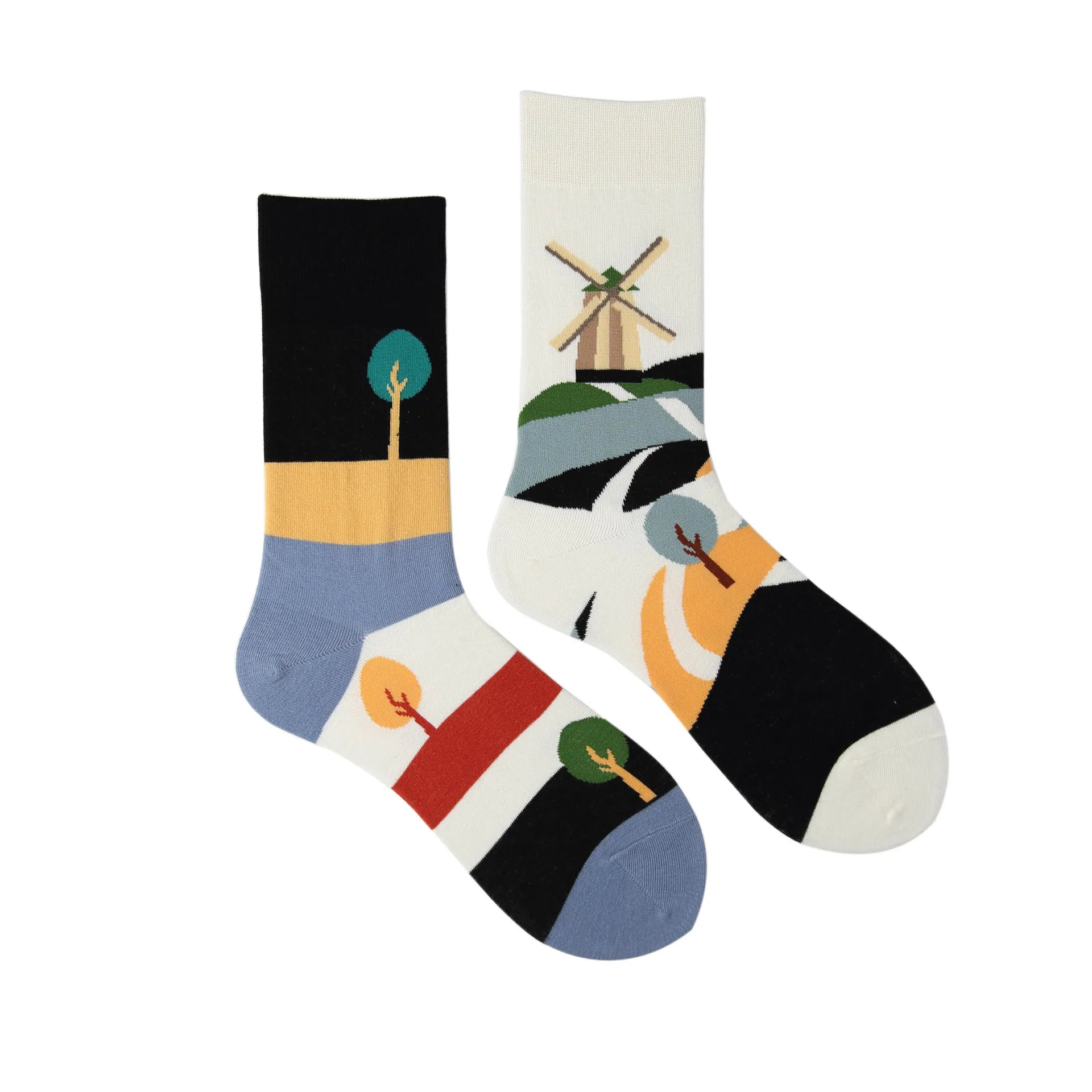 Japanese Korean Style Harajuku Socks Women Combed Cotton Boneless Crew AB Socks Men Street Fashion Trend Sports Couple Socks