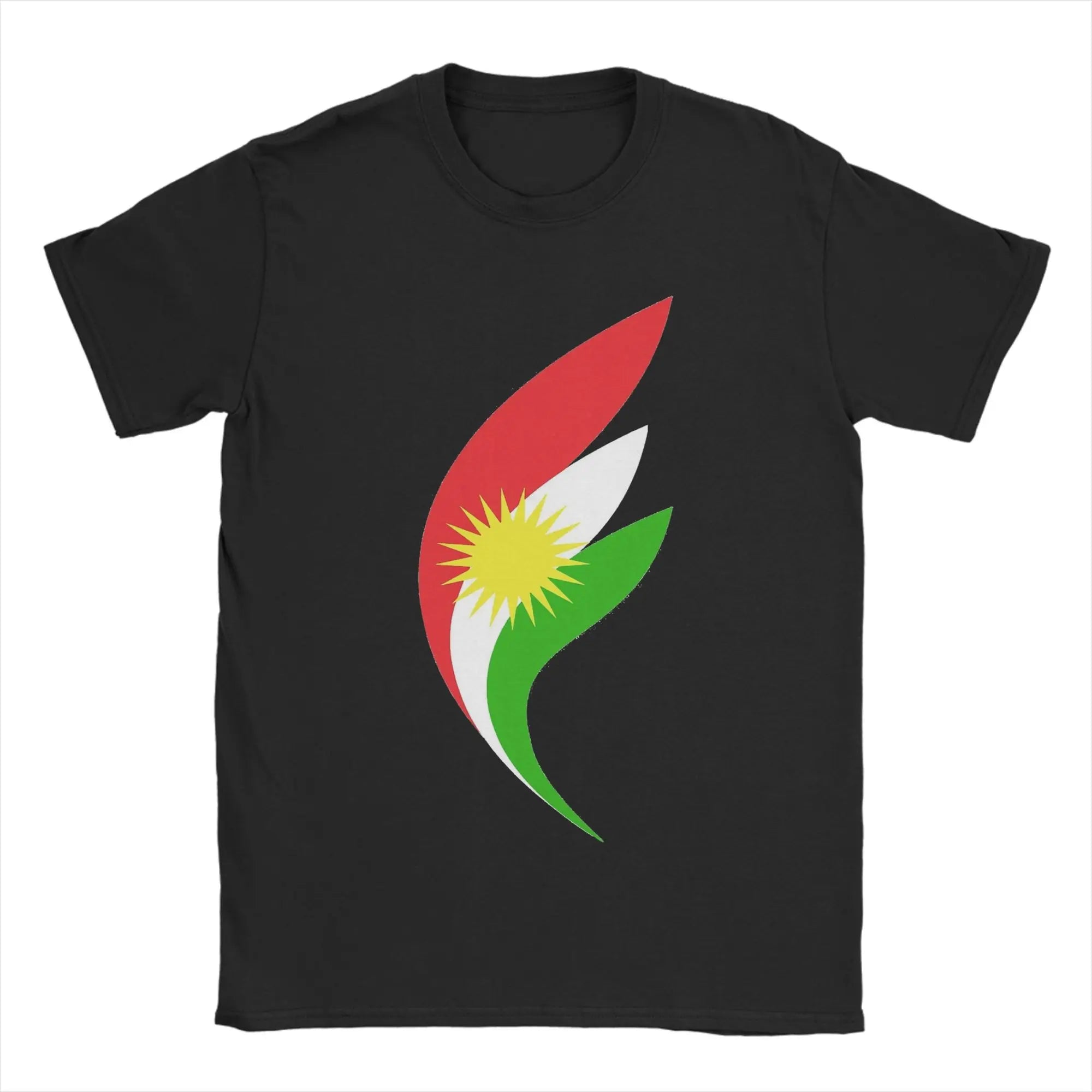 Kurdistan Flag Map  Cotton T-Shirt For Man Summer  Y2K Retro T Shirts Breathable Harajuku Tee Shirt Oversized Hot Sale Tops - Free Item.