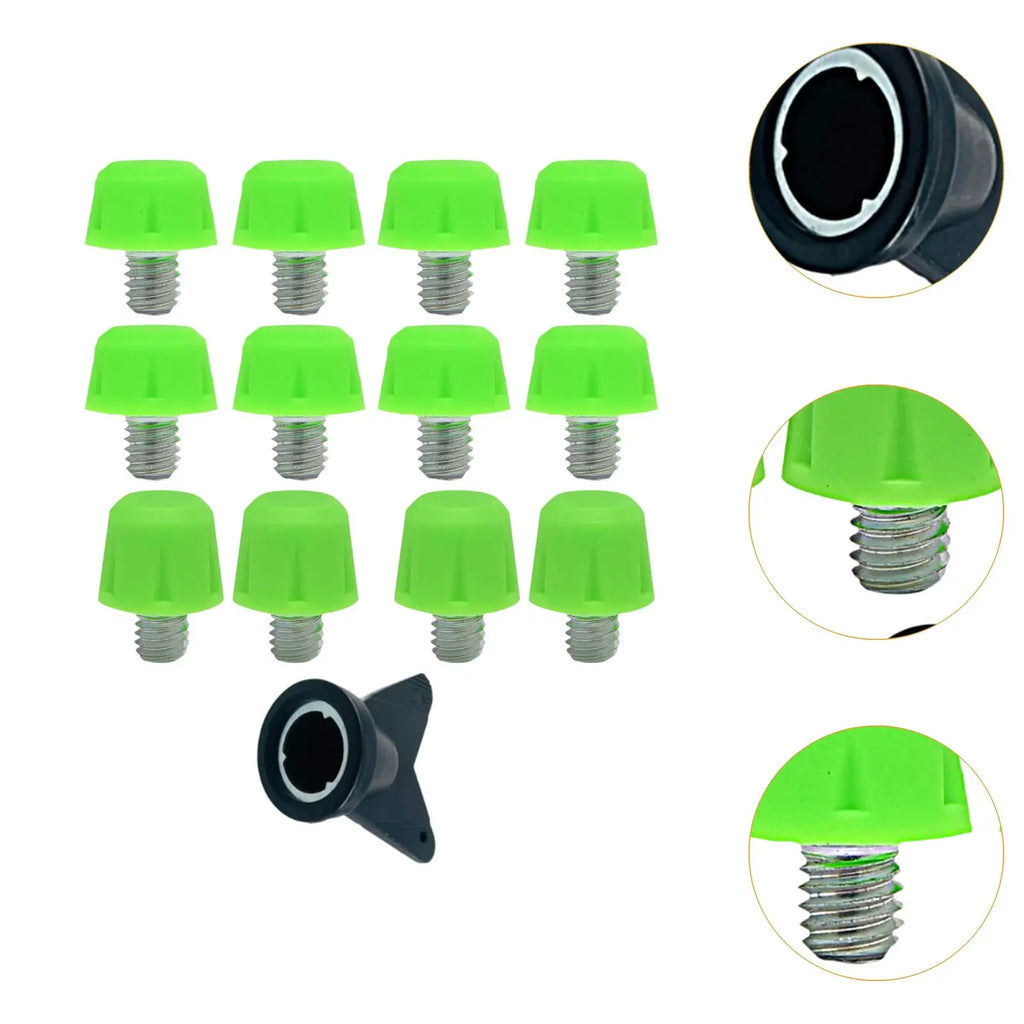 12Pcs Football Boot Spikes Rugby Shoes Studs Portable Screw in with Wrench for Adidas Football shoe Replacement Athletic Sneaker - Free Item