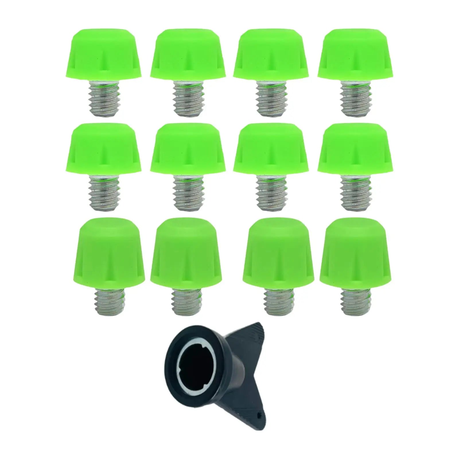 12Pcs Football Boot Spikes Rugby Shoes Studs Portable Screw in with Wrench for Adidas Football shoe Replacement Athletic Sneaker - Free Item