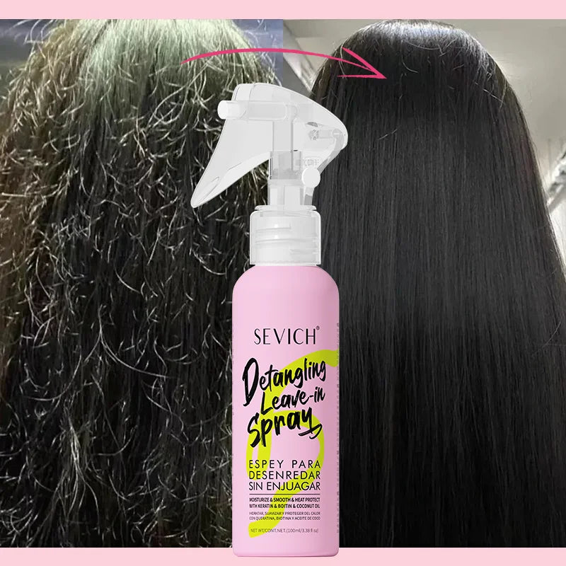 Leave In Conditioner Spray for Hair Smoothing Straightening Shiny Keratin Hair Treatment Mask Repair Damaged Dry Hair Care oil