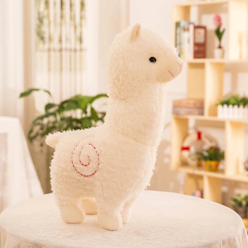 Giant Cute Alpaca Plush Toys Fashion Animal Soft Stuffed Dolls Office Chair Sofa Kawaii Pillows Birthday Gift for Boys Girls