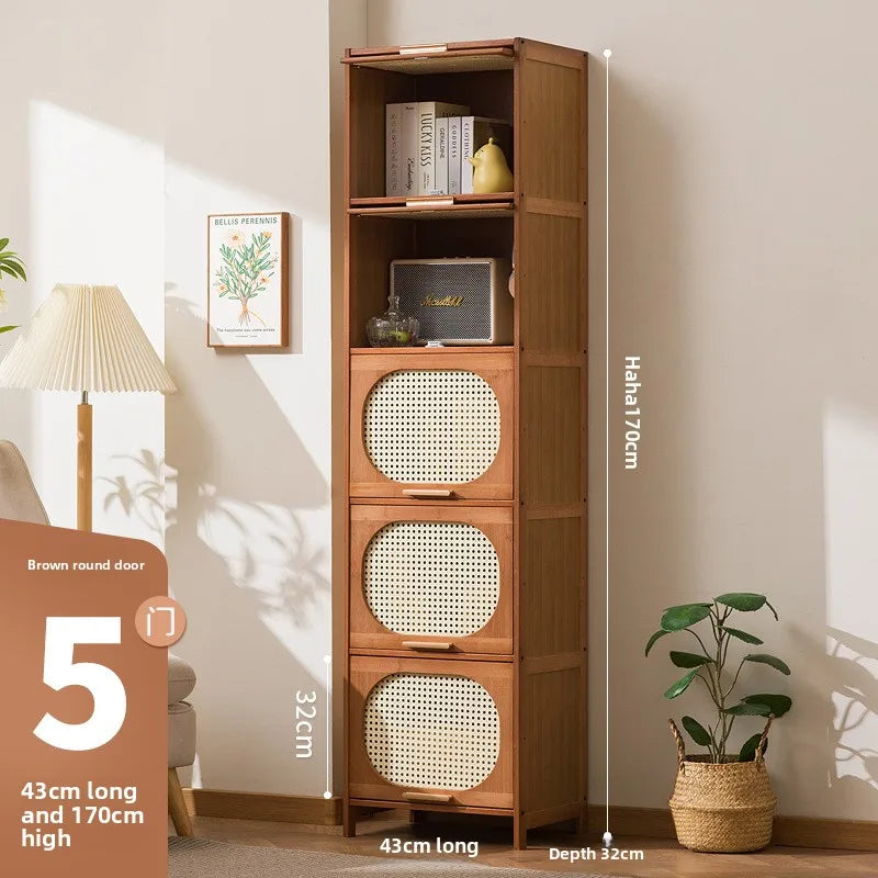 Bookshelf Shelf Floor-to-ceiling bookcase Living room against the wall Multi-layer storage cabinet Locker Simple bedroom