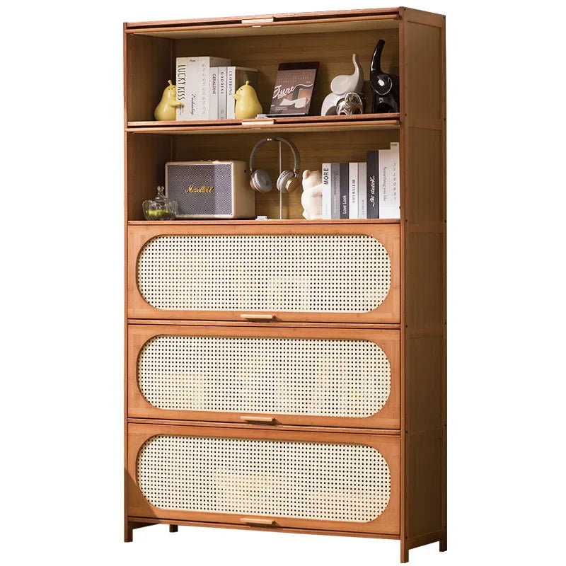 Bookshelf Shelf Floor-to-ceiling bookcase Living room against the wall Multi-layer storage cabinet Locker Simple bedroom