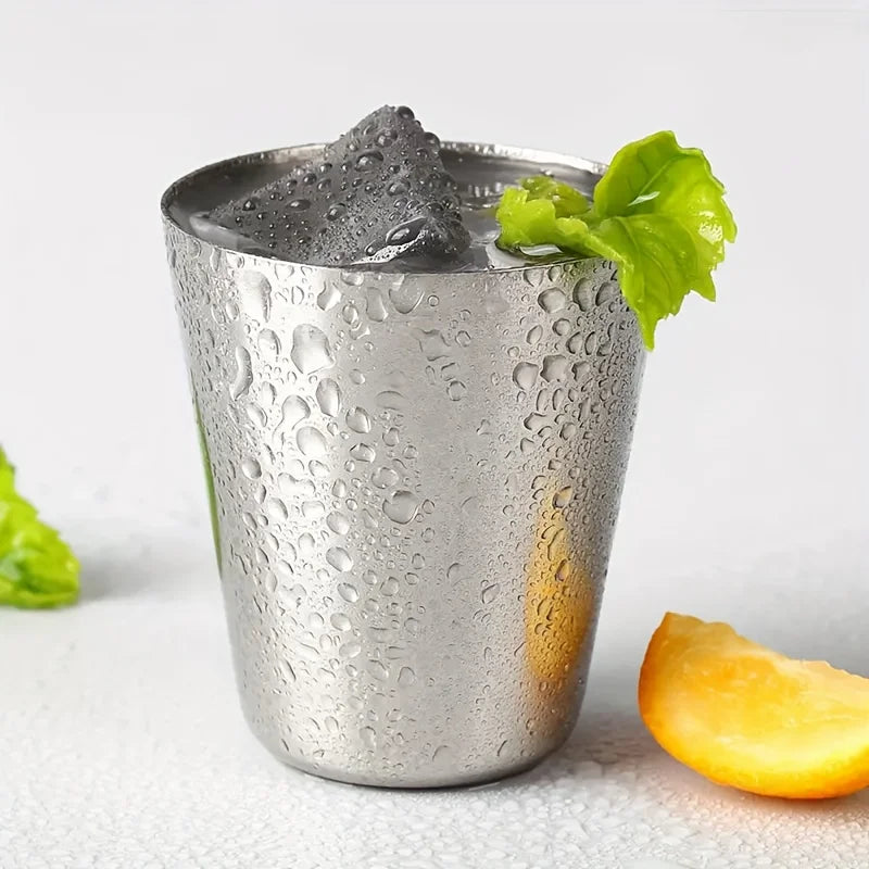 4/6pcs Stainless Steel Mini Cups Set Portable Whiskey Glasses with Case for Outdoor Picnics and Party Drinkware Multipurpose Use
