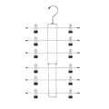 6 Layer Clothes Hangers Multilayer Skirt Trouser Hanger for Pants Non Slip Metal Hanger Clips Clothing Storage Rack Holder