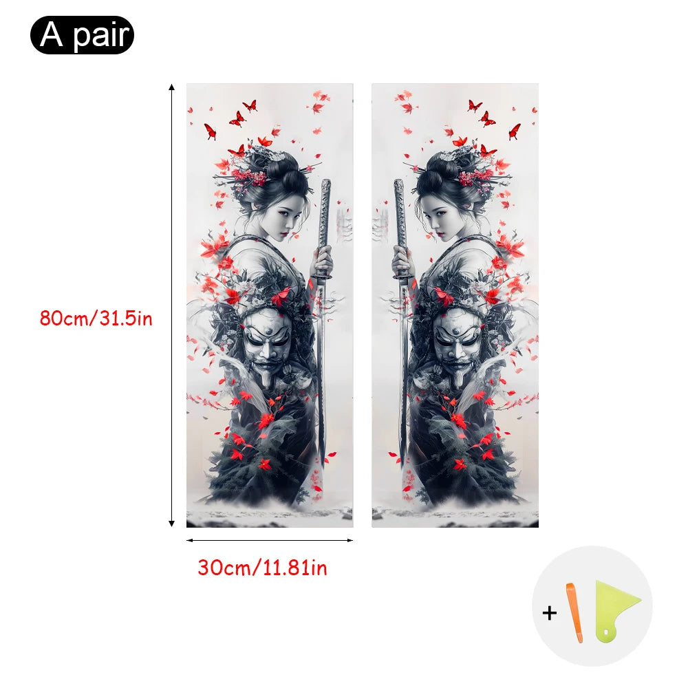 Automotive interior A-pillar modification, A-pillar decal decoration products, cool girl pattern suitable for all models