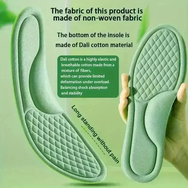 Memory Foam Insoles Foot Pain Relief Absorbs Sweat Soft Antibacterial Shoe Accessories