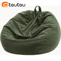 OTAUTAU Corduroy Bean Bag Cover Doll Storage Pouf Corner Beanbag DD005【No Filler Inside! Need To Fill It By Yourself !】