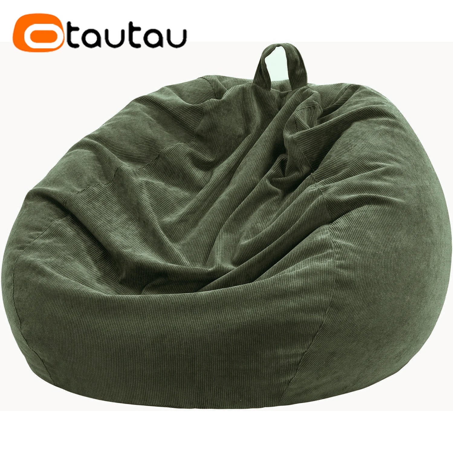 OTAUTAU Corduroy Bean Bag Cover Doll Storage Pouf Corner Beanbag DD005【No Filler Inside! Need To Fill It By Yourself !】
