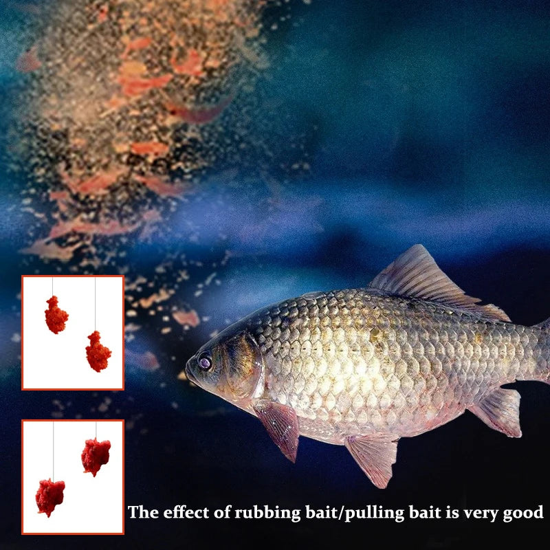 100g Krill Red Worm Fishing Baits Strong Fishy Smell Carp Fishing Bait Freshwater Fish Lure Red Worm Fresh Shrimp Powder Bait - - Free Items Weekend.