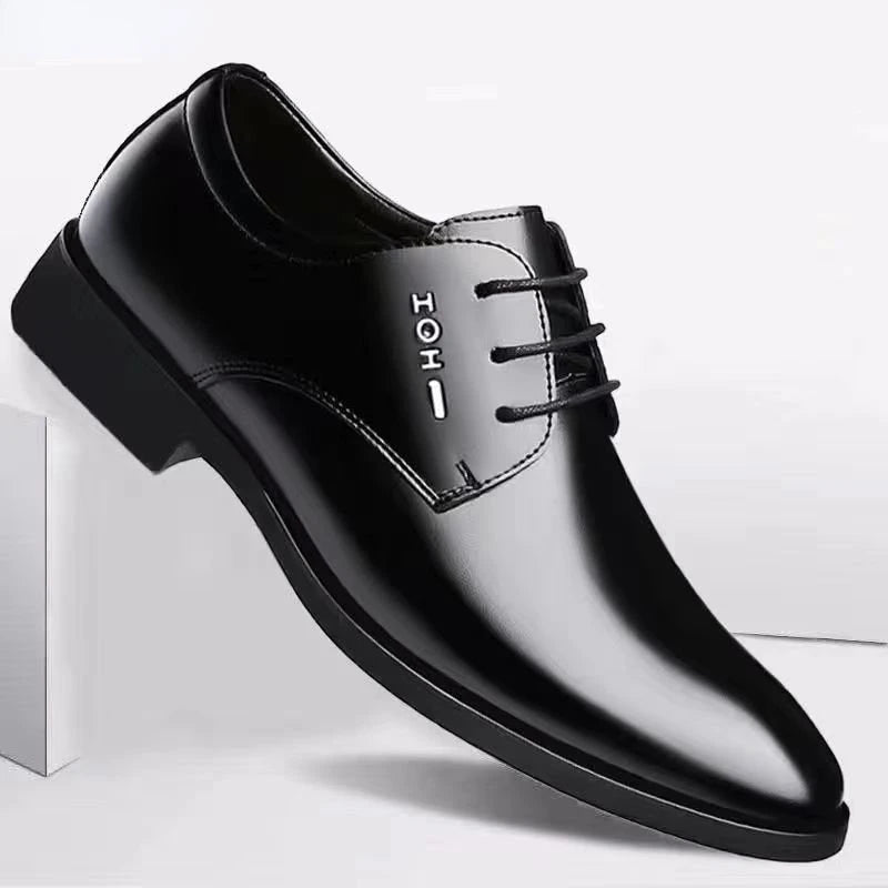 Elegant Men's Dress Shoes 2023 Summer Social Shoes Men's Fashion Elegant Formal Wedding Shoes Men's Set Office Oxford Shoe Men - Free Item Weekend (50% off).