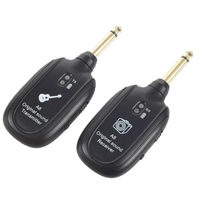 Wireless Guitar System Built in 4 channels Wireless Guitar TransmitterReceiver for Electric Guitar Bass Violin