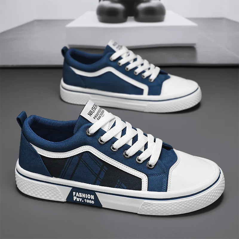 Men's Low-Top Canvas Shoes Spring Summer Breathable Casual Student Fashion Versatile Summer Leisure Board Shoes