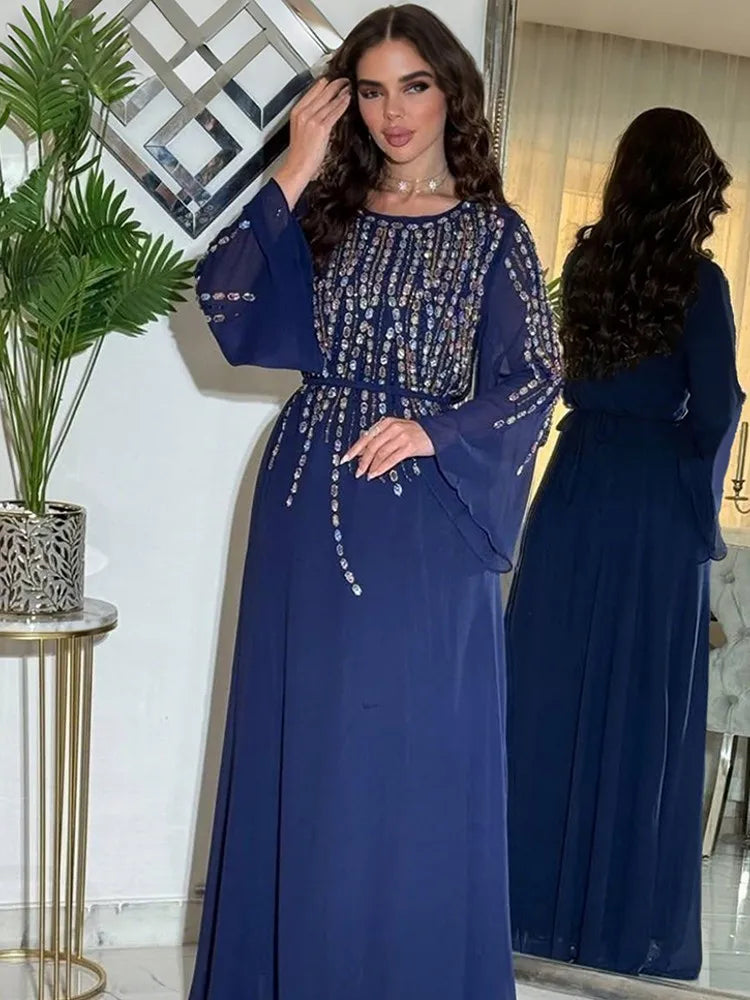 African Dresses For Women Muslim Fashion Abayas Boubou Dashiki Ankara Outfits Evening Gown Dubai Kaftan Abaya Robe Marocaine