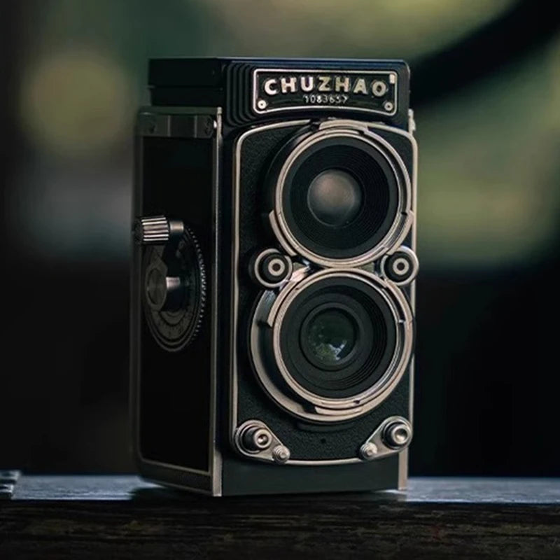 CCD Dual Reflex Retro Camera Photoes Video Mini Digital TLR Camera Recording with Manual Joystick Amateur Photography Gift