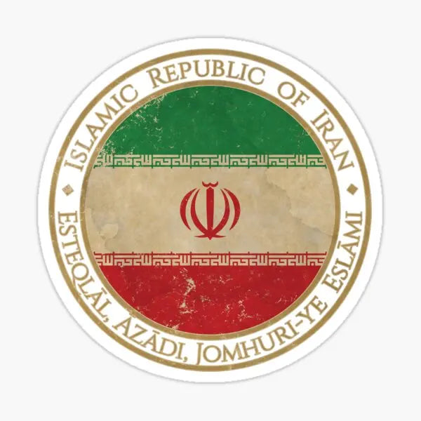 IRAN Islamic Republic Iranian Map-Flag Persia Persian Vinyl Bumper Sticker Decal