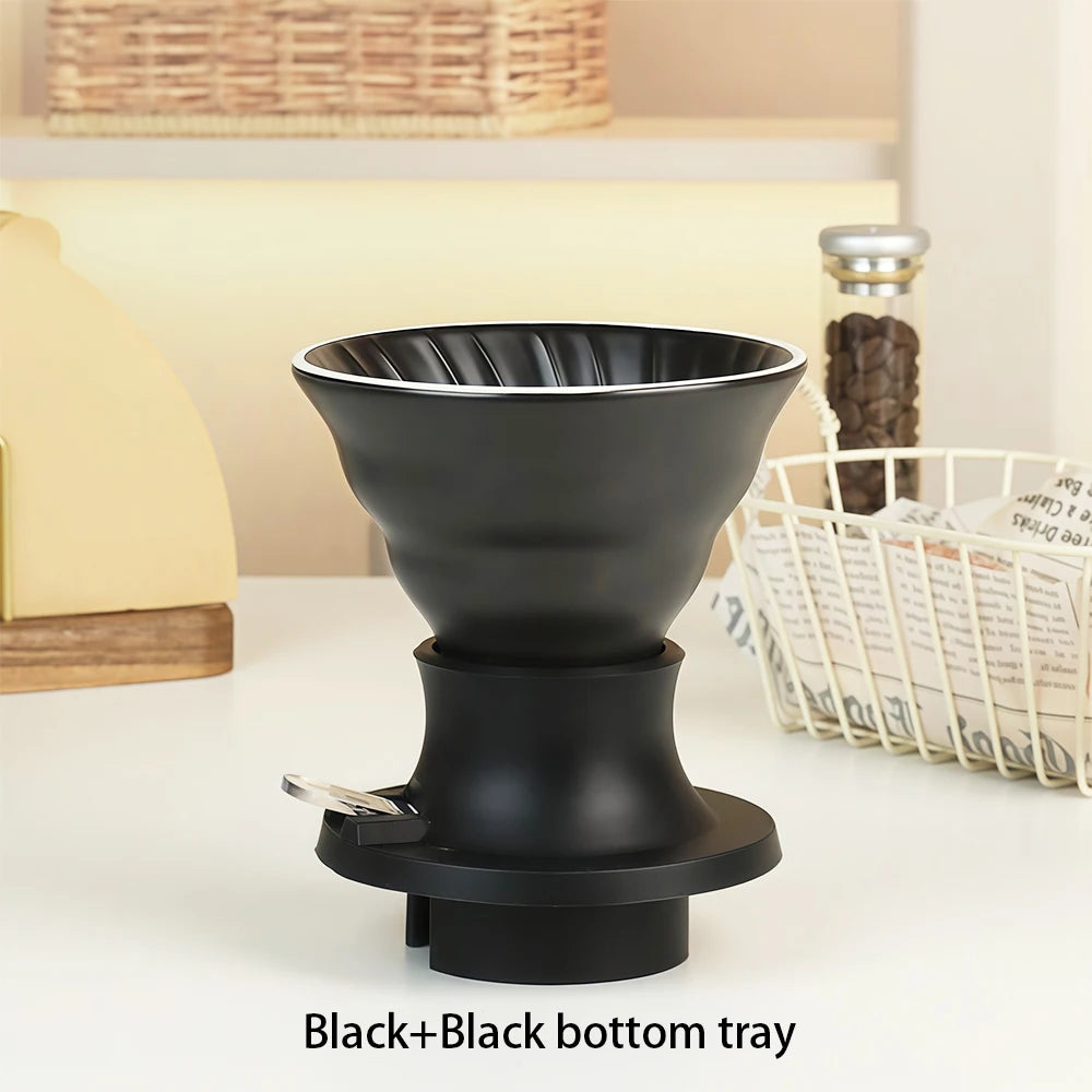 Smart cup colored ceramic drip filter cup with switch, hand brewed coffee drip filter