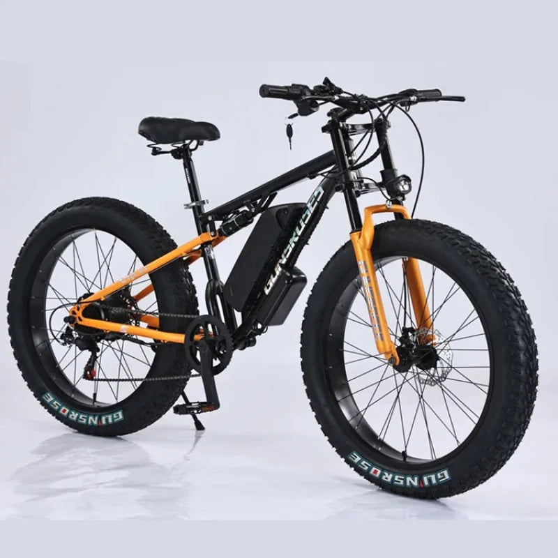 Off-road Mountain commuter E-bike 45 Mph Max Speed 24" Fat Tire Hydraulic Disc Brake Electric Bicycle