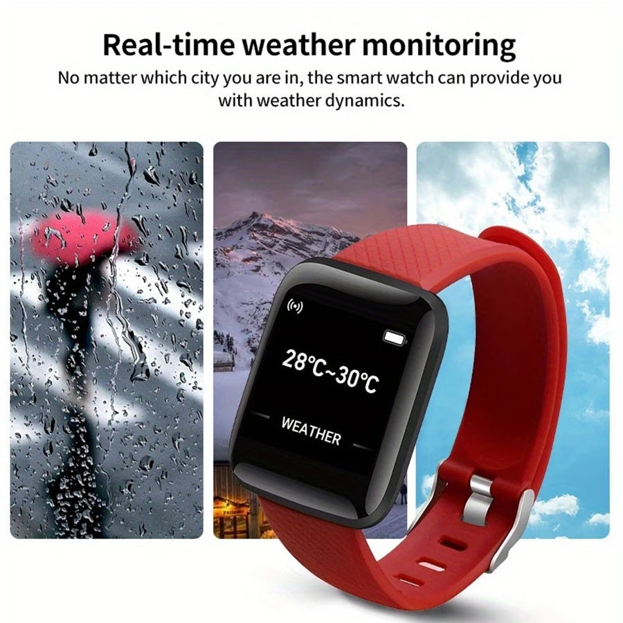 Smartwatch Men Women Wristwatches Smart Watch Message Fitness Monitor Bracelet Birthday Gift Electronic Clock For Android IOS - Free Item.