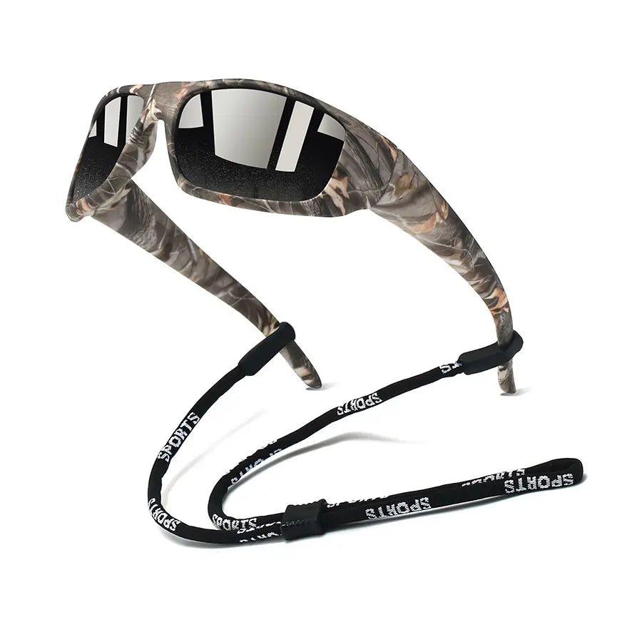 Fashion Vintage Sunglasses with Chain for Men And Women Driving Fishing Sports Running Mountaineering Safety Goggles