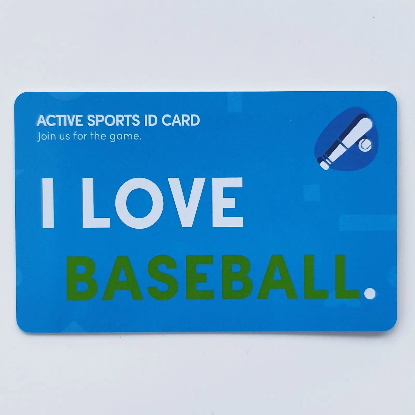 i love baseball basketball football cricket Card Games cycling golf Fitness Singing Table tennis Skating Active sports id card