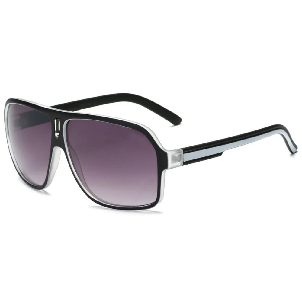 Men's Vintage-Inspired Fashion Fashion Glasses with Large Curved Frames - Perfect for Parties
