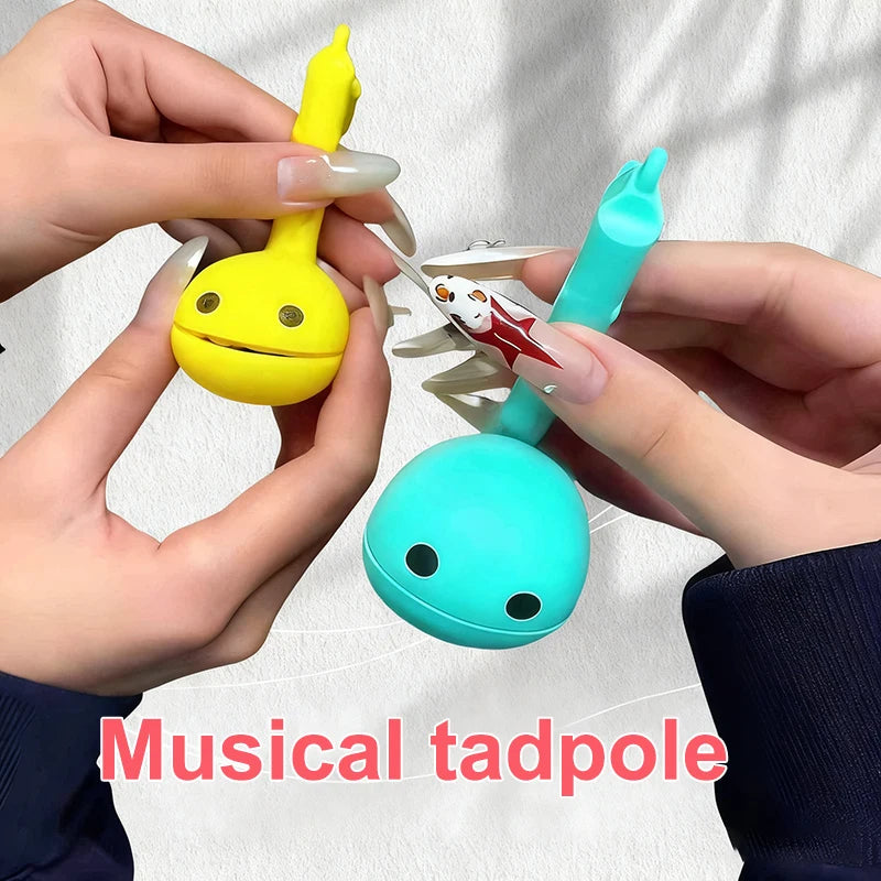 Innovative Electronic Music Toy, Soothing Mini Otamatone Instruments, Adorable Music Notes Design.