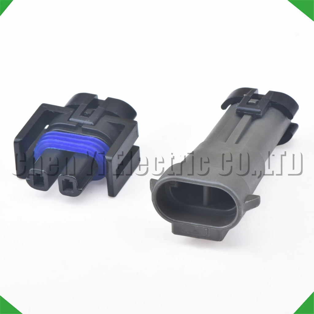 2 Pin automobile waterproof connector air conditioner compressor pump Fuel Tank Wire harness plug AC CLUTCH 12162017 For GM - Free Item.