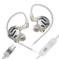 KZ ZS12 PRO 2 1DD+5BA  Flagship-Grade Super Linear Hybrid Wired Headphones 3.5mm/typec Detachable Cable HIFI Gaming Headest