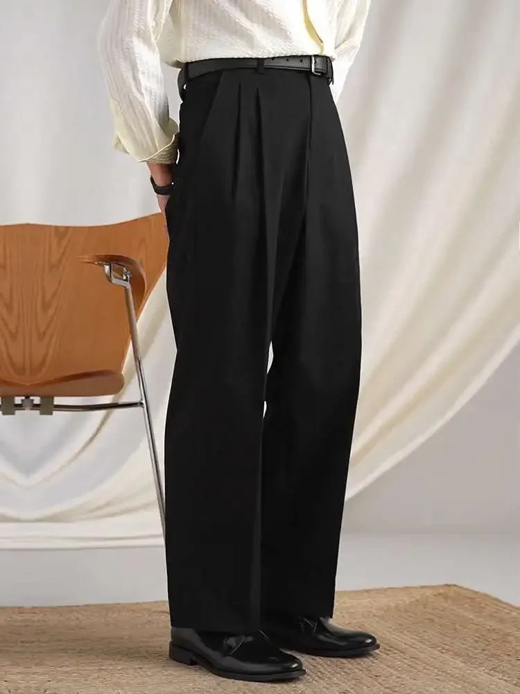 Mens Dress Pants 3 Solid Color Gentleman Cotton T Erkek Pantolon Moda Masculina Luxury Pants British NaplesMen Office Pant
