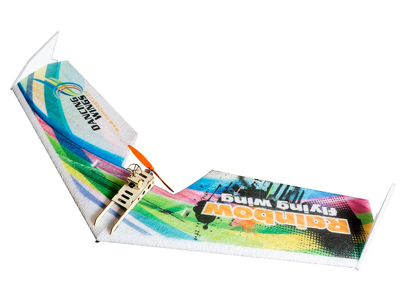 RC Plane EPP Airplane Model DW HOBBY Rainbow Fly Wing 800mm Wingspan Tail push version RC Airplane Kit