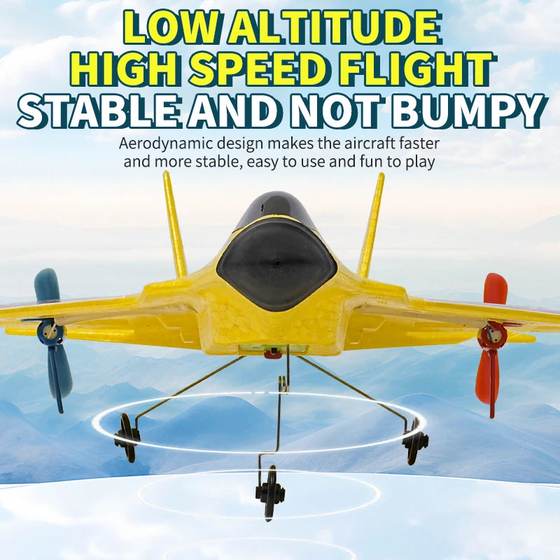 2.4G RC Plane KF803 With LED Lights RC Flying Model Glider Remote Control Vertical Plane EPP Foam Airplane Children Gifts Toy
