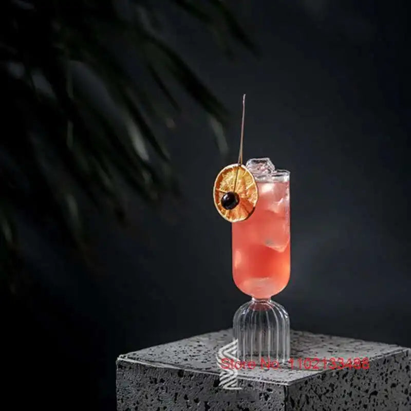 New Kelp Skirt Cocktail Glass Cup Modern Minimalist Glassware Party Champagne Flutes Juice Drink Cup Beer Mug Breakfast Milk Cup