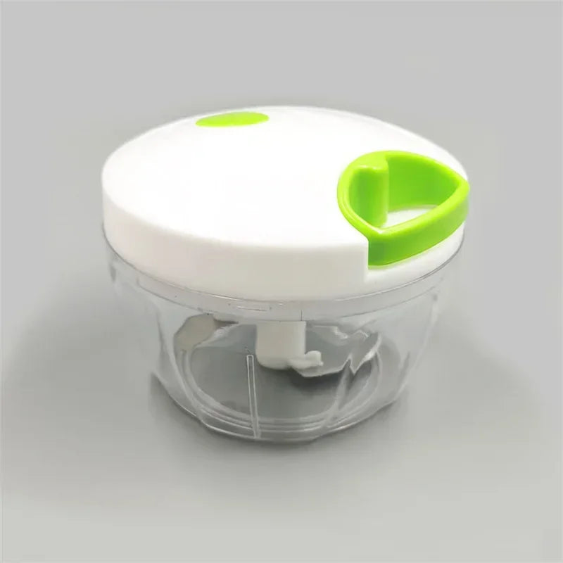 Food Shredder Processor Mini Manual Rope Garlic Cutter Meat Mincer Vegetable Onion Cutter Garlic Masher Kitchen Tools Portable
