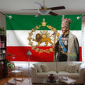 Iran Flag Mohammad Reza Pahlavi Flags Room Decor Outdoor Decors Personalized Items Flags For Bedrooms Home Funny