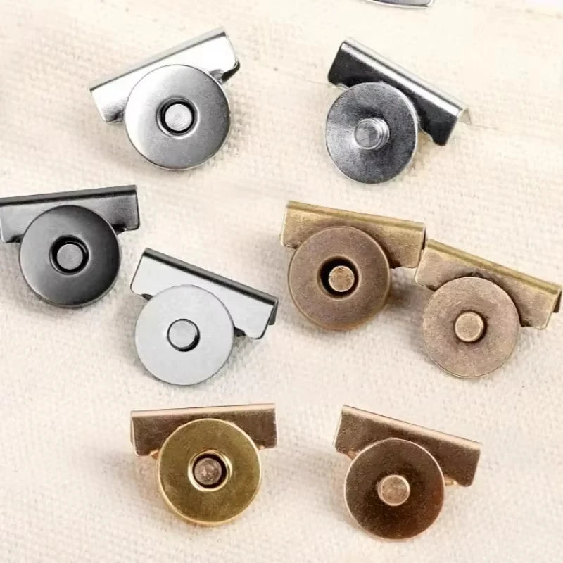 Bag Magnetic Buckle Handbag 4sets DIY Multicolor Seam Free Smooth Clasp Clothing Metal Button Strong Magnet Buckles Accessories