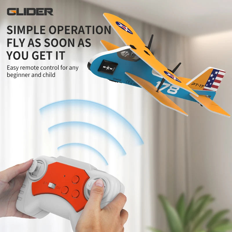 Professional RC Plane 2.4G Radio Remote Control Airplane EPP Foam Aircraft Glider Flying Model Jet Toys For Children Gifts