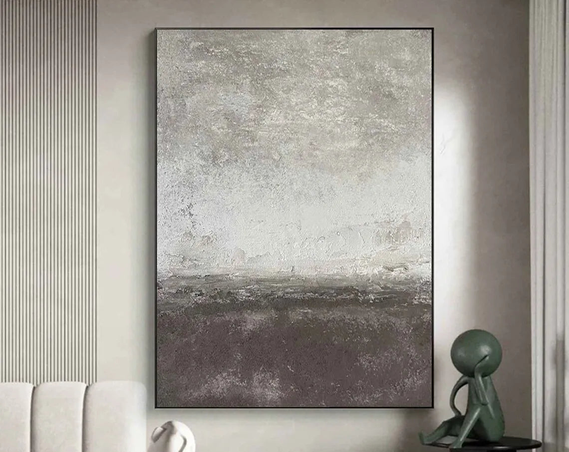 Brown Beige Black Texture Painting Mural Brown Beige Black Minimalist Abstract Painting Modern Abstract Artwork Scandinavian