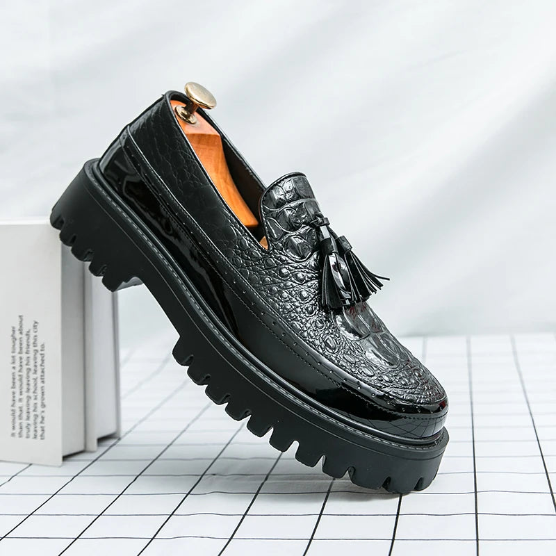 Mens Loafers Shoes Slip on Dress Shoes for Men Patent Leather  Business Casual Driving Prom Party Wedding Comfortabl Shoes